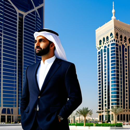Modern Architect in Dubai**

"A professional Arab architect, fully clothed in modest business attire, standing confidently in front of a modern skyscraper in Dubai, UAE. The building features intricate Islamic geometric patterns. Bright daylight, clear blue sky, safe for work, perfect anatomy, correct proportions, professional architectural photography, high quality."

**