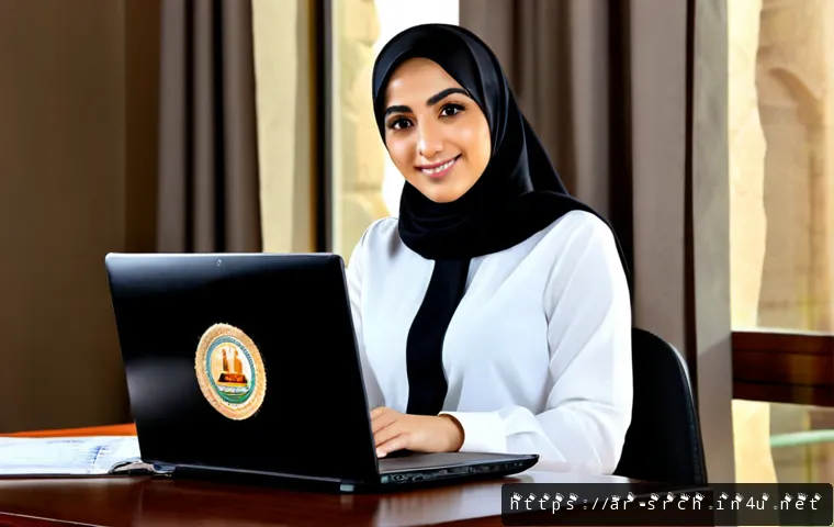 Home 15 인터넷정보검색 자격증 취득 후 성공적인 커리어 전환 사례 - Photorealistic career transition success scene for an Arabic-speaking professional: confident Middle...